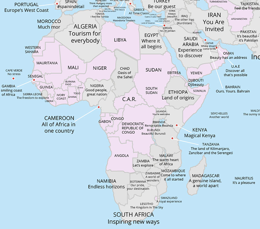 Eslogans turismo Africa